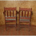 TWO AWESOME, SOLID ANTIQUE OAK CARVER CHAIR!!! STUNNING FURNITURE PERFECT FOR ENDS OF A DINING ROOM