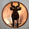 A marvelous 3D Copper Inlay Wall Hanging Plaque with a IMPALA - with full detailed description!!!