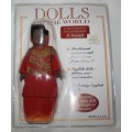 COLLECTORS ITEM!! DOLLS OF THE WORLD - 9 Senegal - Genuine porcelain doll in Senegalesecostume