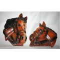 Midcentury ceramic wall plaque, modelled as a horse head in profile. BID PER EACH
