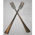 TWO STUNNING OLIVE FORKS MARKED EPNS RE787777 -BID PER EACH