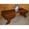 A MARVELOUS VINTAGE PLASMA UNIT OR DRESSING TABLE PAINT IT AND FINISHED IT WITH A PERSONAL TOCH