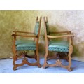 TWO STUNNING EDWARDIAN STYLE OAK CARVERS WITH FANTASTIC DETAIL IN STUNNING CONDITION! BID PER EACH