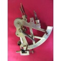 A SPECTACULAR ROSS LONDON BRASS SEXTANT MARINE PATTERN INCH BOXED SEXTANT