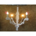 WOW A GORGEOUS WOODEN 5 TIER CHANDELIER STUNNING SHABBY CHIC LIGHT FITTINGS!!!