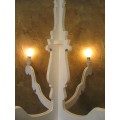 WOW A GORGEOUS WOODEN 5 TIER CHANDELIER STUNNING SHABBY CHIC LIGHT FITTINGS!!!