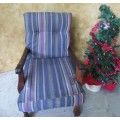 GORGEOUS SOLID IMBUIA ONE SEATER COUCH, PAINT/SHABBY CHIC FOR YOUR PATIO/PORCH!!