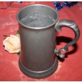 19th C. JAMES DIXON & SONS PEWTER TANKARD, SURREY RIFLES TROPHY, DATED 1865