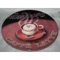 A STUNNING LARGE "CAFFE LATTE" WALL PLATER ART STUNNING DECORATIVE ITEM