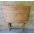 A FANTASTIC SOLLID WOOD FOLD UP TABLE - HANDY FOR HAVE FOR THE PATIO - PICNIC - CAMPING