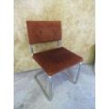 A Stunning Retro Vintage Fabric & Chrome Desk Office Chair Retro Vintage Mid Century G Plan chair