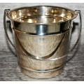 LOVELY!! COLLECTABLE A VINTAGE SILVER PLATED ICE BUCKET WITH DRIP TRAY INSIDE - MARKED - ROSSIL