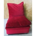 WOW THIS IS FANTASTIC RETRO SINGLE SEATER IN ORIGINAL VIBRANT RED FABRIC IN GOOD CONDITION