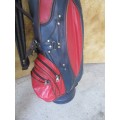 A FANTASTIC VINTAGE ICEMAN GOLF BAG IN GOOD CONDITION!!!