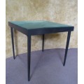 A FANTASTIC VINTAGE FOLD UP CARD TABLE - HANDY TABLE TO HAVE THAT YOU CAN USE FOLD UP AND STORE EASY