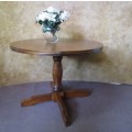A FABULOUS SOLLID WOOD FOUR SEATER TABLE - PERFECT FOR THE PATIO - OR A SMALLER HOME!!