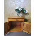 A FANTASTIC LARGE WOODEN BEDSIDE CABINET WILL ALSO  MAKE PERFECT SIDE TABLE