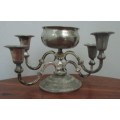 So Different - Beautifully elegant, high quality vintage silver plate four armed candelabra
