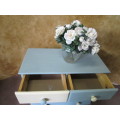 A AWESOME CHALK PAINTED CHEST OF DRAWERS WITH 5 DRAWERS