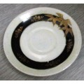 Two KINGS WAY porcelain Saucers with a stunning navy design with touches of gold - Elegant!!! BID PE