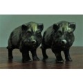 This is two unusual brass Bushpig. He is sturdy and quite heavy  - BID PER EACH