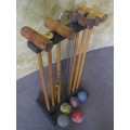 1950s Croquet Set. This set is for six players or less.