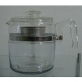 A cool glass teapot. It has clear insert inside where you can brew tea with either tea leaves or tea