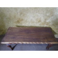 A MARVELOUS RECTANGULAR SOLLID BALL & CLAW COFFEE TABLE
