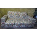 WOW A LOVLEY VINTAGE THREE SEATER COUCH WITH ORIGINAL SPRINGS SO COMFORTABLE