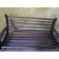 A VERY DIFFERENT VINTAGE LARGE SOLLID WOOD BENCH IN GOOD CONDITION STUNNING PIECE OF FURNITURE