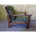 A MARVELOUS VINTAGE OCASIONAL CHAIR UPHOLSTERY IN GOOD CONDITION - RETRO CHIC