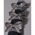 10 Stylish Silver Plated Bow Napkin Holders - Bid per Each