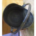 Antique Brass Coal Scuttle a Lovely container for home, garden use or decoration.