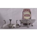 TWO MARVELOUS TALL FOOTED CONDIMENT - ELGANT & STYLISH - BID PER EACH