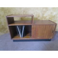 WOW A MARVELOUS VINTAGE CABINET WITH SLIDING DOORS FOR ALL YOUR LP'S/VINYLES