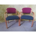 TWO FANTASTIC VERY COMFORTABLE OCCASIONAL/RECEPTION CHAIRS IN GOOD CONDITION - BID PER EACH