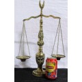 A 1950's Vintage Scales of Justice is a Mid Century Brass, perfect Decor for a Law Office or Judicia