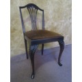 WOW A ELEGANT QUEEN ANN STYLYE VINTAGE/ANTIQUE CHAIR WITH STUNNING DETAIL
