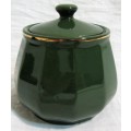 Beautiful Bistro Porcelain sugar bowl with a warmer stand in the green