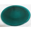 THIS IS A STYLISH DARK GREEN SERVING PLATTER PLATER