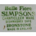 BELLE FIORE SIMPSONS POTTERIES LTD 521 SOLIAN WARE SIDE PLATE. STUNNING!!