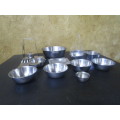 JOB LOT OF STAINLESS STEEL ITEMS ON BID FOR ALL!!!!!!