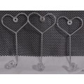 THREE MARVELOUS STAINLESS STEEL COUT HOOKS - WITH DIMANTE DETAIL - BID PER ECH