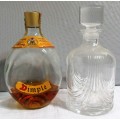 A Beautiful CRYSTAL? Brandy Decanter,Vintage Liquor Decanter,Vodka, Scotch, Wine ,Brandy Decanter