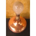 A MARVELOUS VINTAGE/ ANTIQUE COPPER TABLE LAMP TESTED AND WORKING