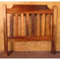 AN EXQUISITE SOLID WOOD SINGLE HEADBOARD WILL LOOK LOVELY IF YOU TURN IT INTO A BENCH