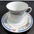 This is a beautiful and very unique and one of a kind  regent china porcelain Cup & Saucer