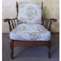 A MARVELOUS VINTAGE IMBUIA OCCASIONAL CHAIR IN EXCELLENT CONDITION