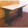 THIS IS A FANTASTIC TABLE WITH TO BENCHES WITH STORAGE SPACE - ADD TWO CHAIRS FOR A SIX SEATER