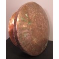 For sale this very large antique copper pot. Not very often available in this size! 41cm diameter